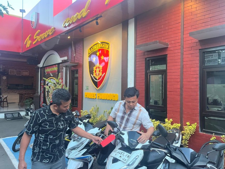 Tersangka dan Lima Motor Curian Diamankan Polisi